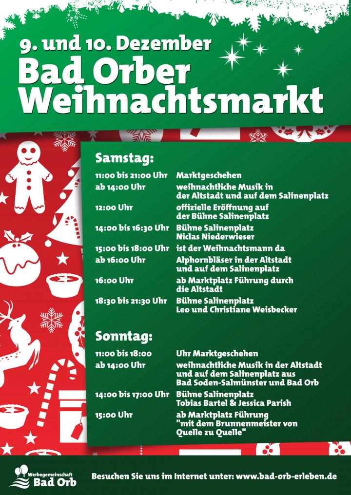 Plakat Bad Orber Weihnachtsmarkt